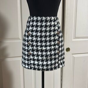 Vici medium houndstooth miniskirt